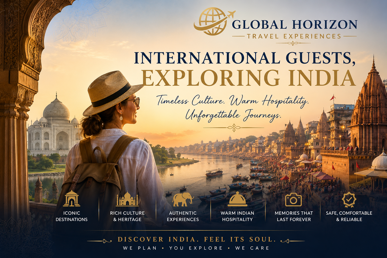 International guests exploring India